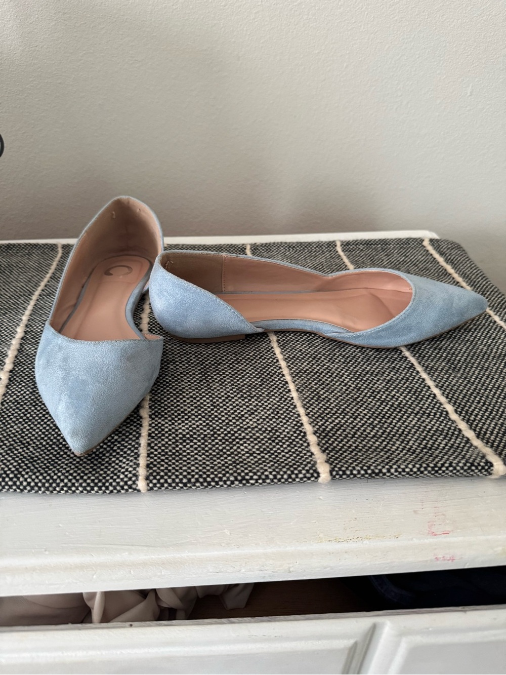 Light Blue Cutout Flats - Picture 2 of 3
